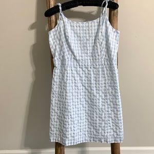 Madewell Blue and White Gingham Sundress Size 8